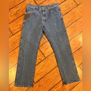 Wrangler Riggs jeans men’s 34x30 blue Straight for work durable stretch comfort